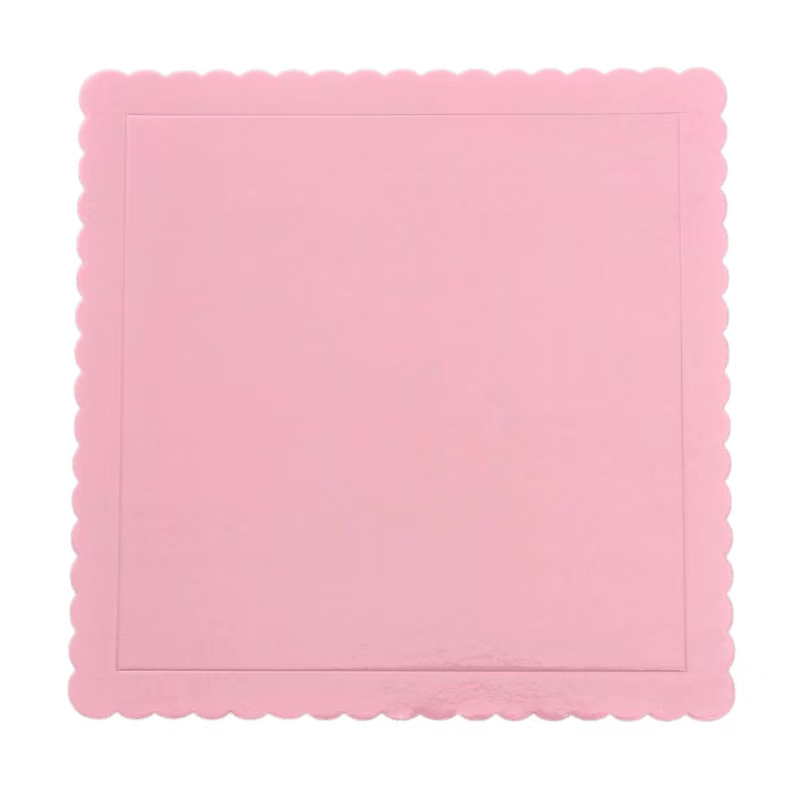 Support carré Rose bébé épaisseur fine 3 mm - taille au choix