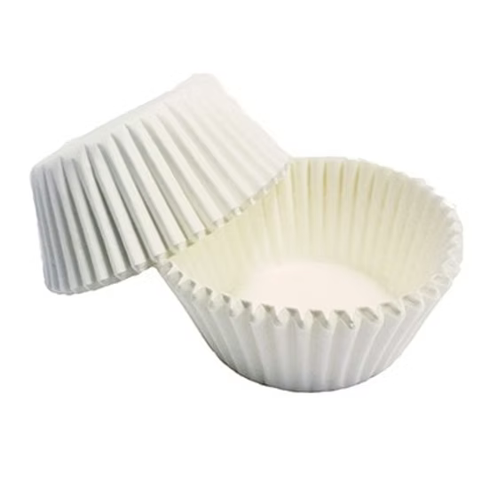 100 Caissettes à mini cupcake blanc - PME