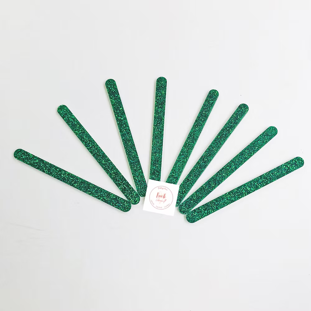 Sachet 10 bâtonnets acrylique glitter