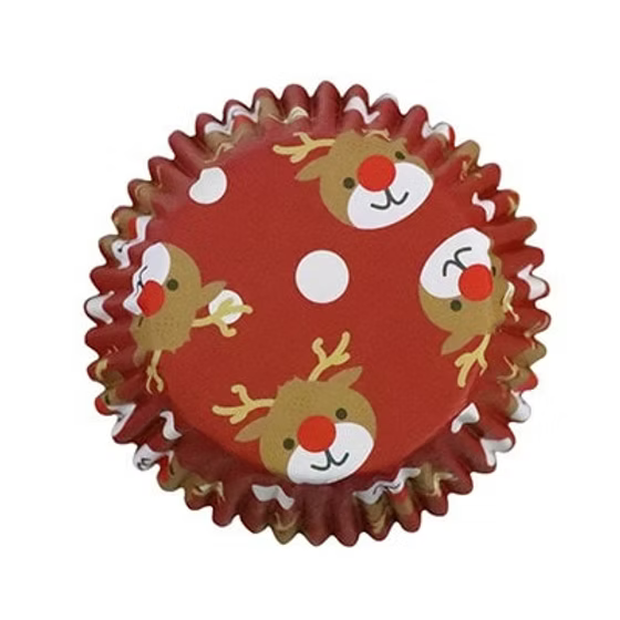 Caissette cupcake Noel renne de Noël  - PME