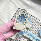 Tampon embosser + emporte-pièce à motif 3D de mosquée de fenêtre  - CCF
