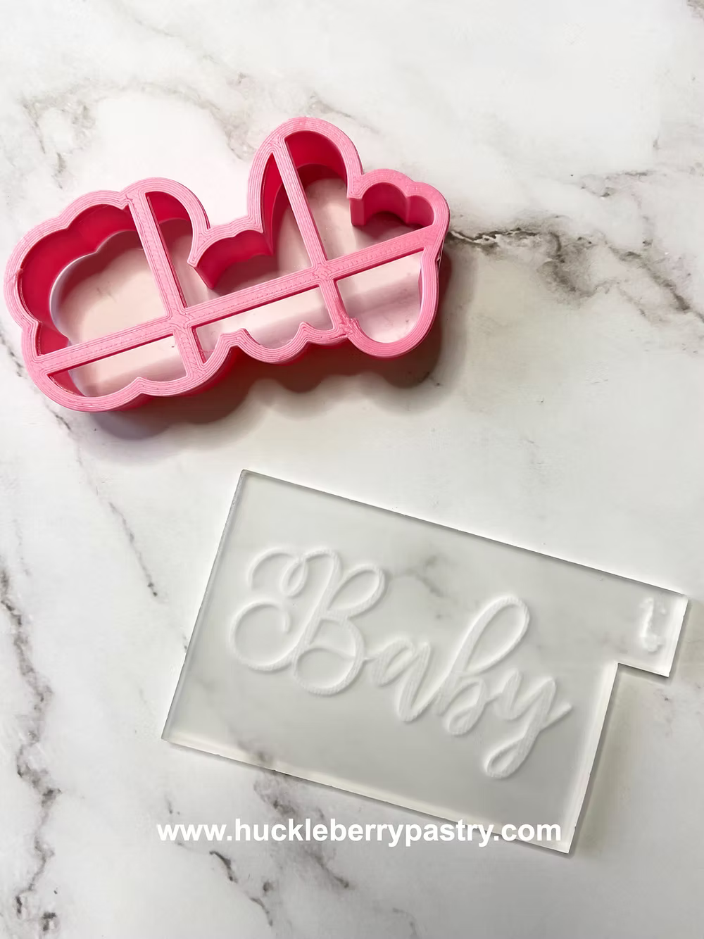 Tampon écriture Baby + emporte piece