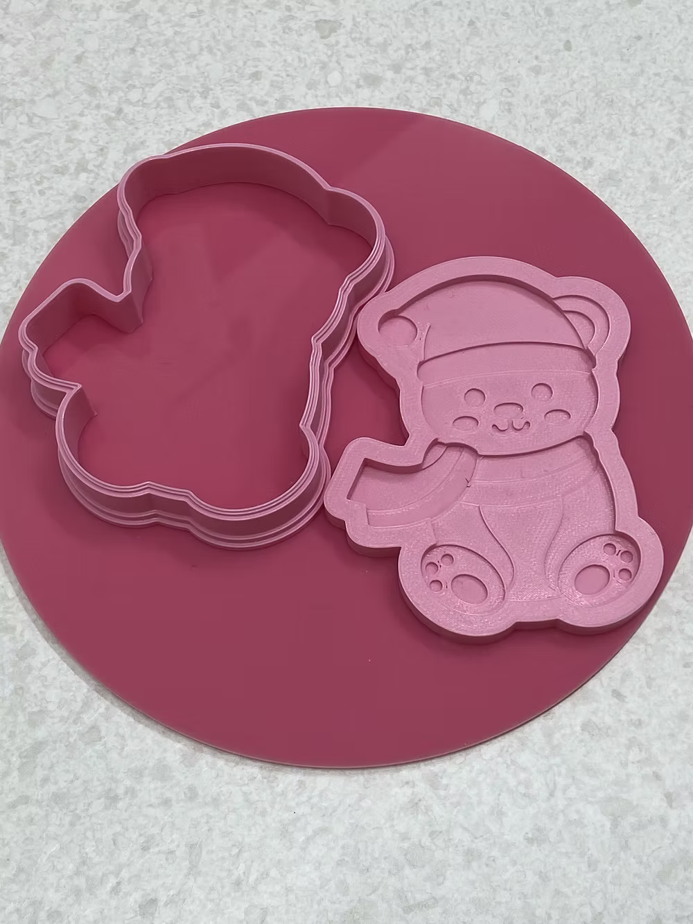 Pla 3D + emporte pièce Ours de neige