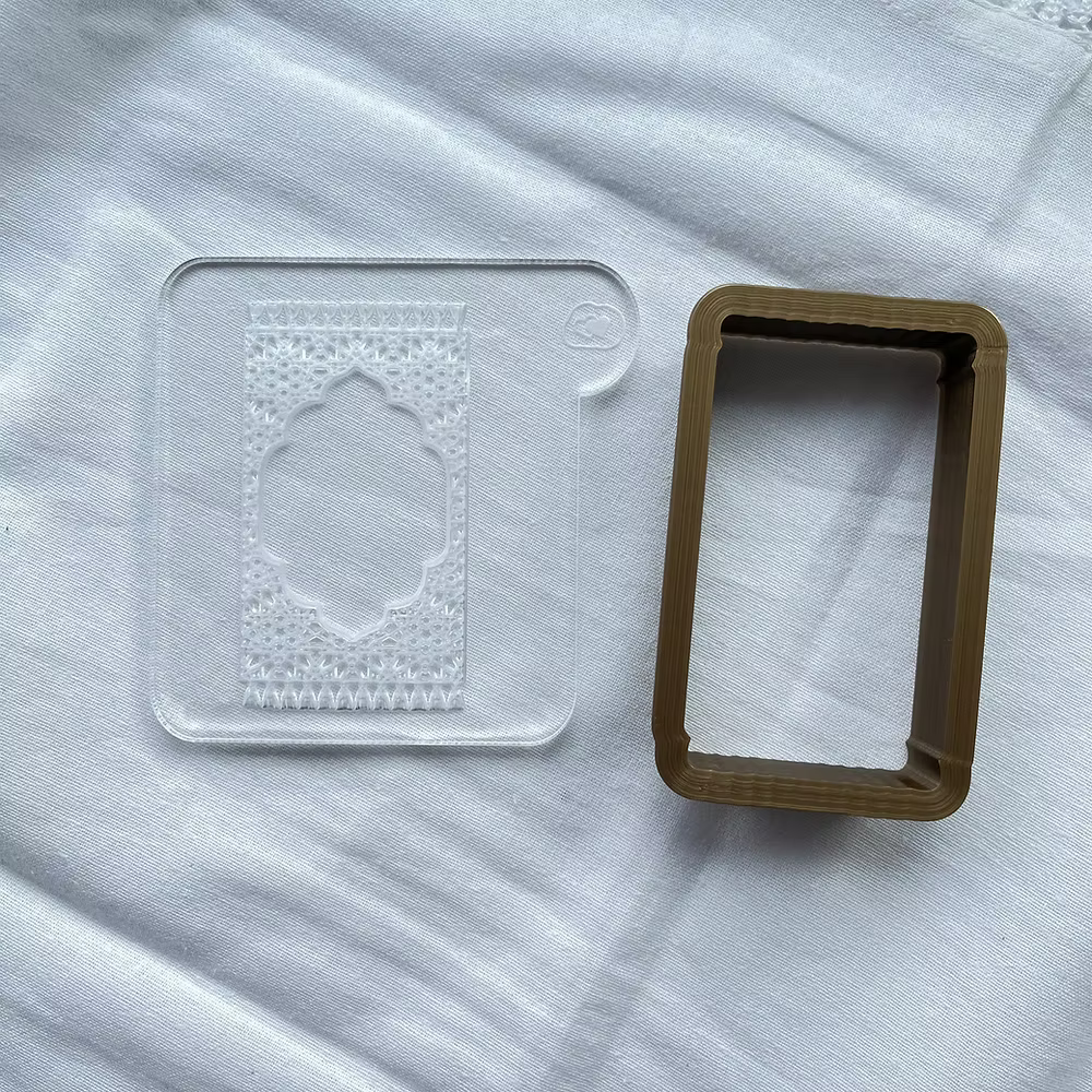 Tampon embosser + emporte-pièce à motif 3D de Tapis de prière 2  - CCF