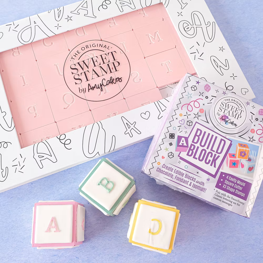 OUTboss Build A Block set d'écriture + Moule Bundle inclus - SweetStamp