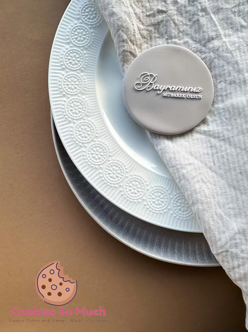 Tampon texte Bayraminiz Mübarek olsun - Cookies So Much