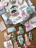 Tampon + Emporte-pièce Eid Mubarak avec des fleurs  - CSM