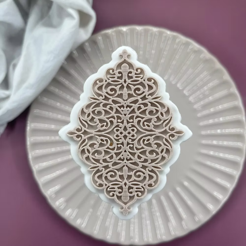 Tampon + emporte pièce Motif Oriental  - LM