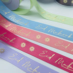 Ruban satin Eid mubarak - couleurs aux choix