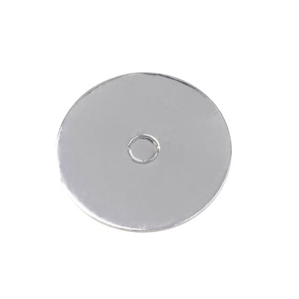 Set 10 Cake Board Rond Perforé Argent LOYAL - taille au choix