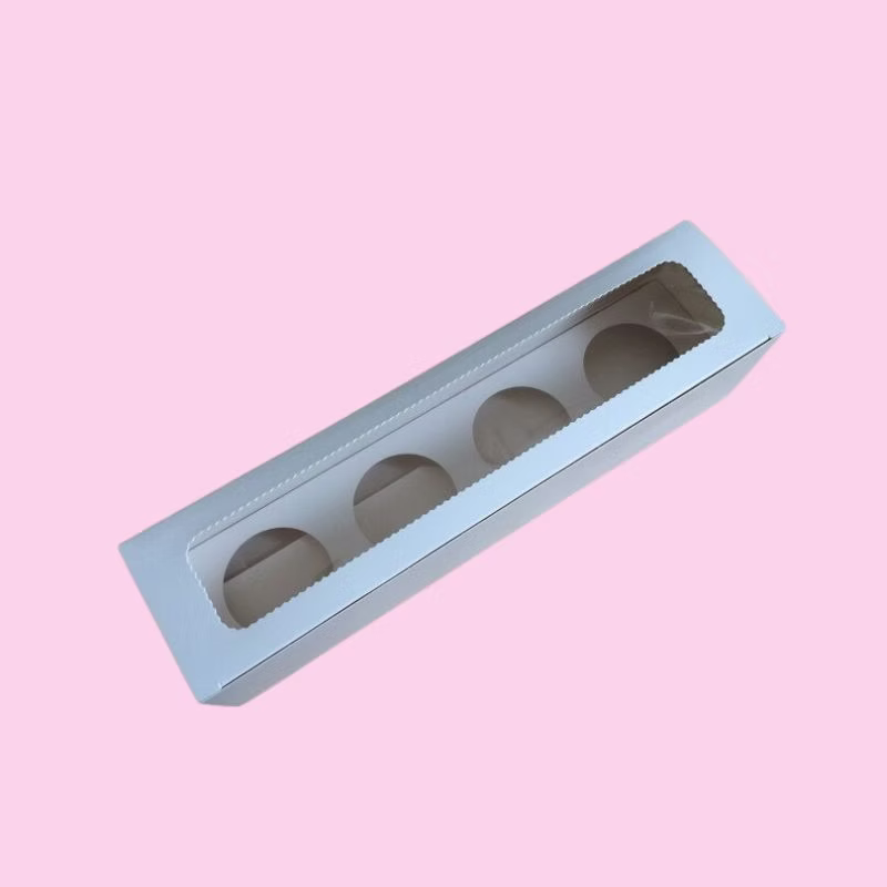 Boite longue 4 cupcakes