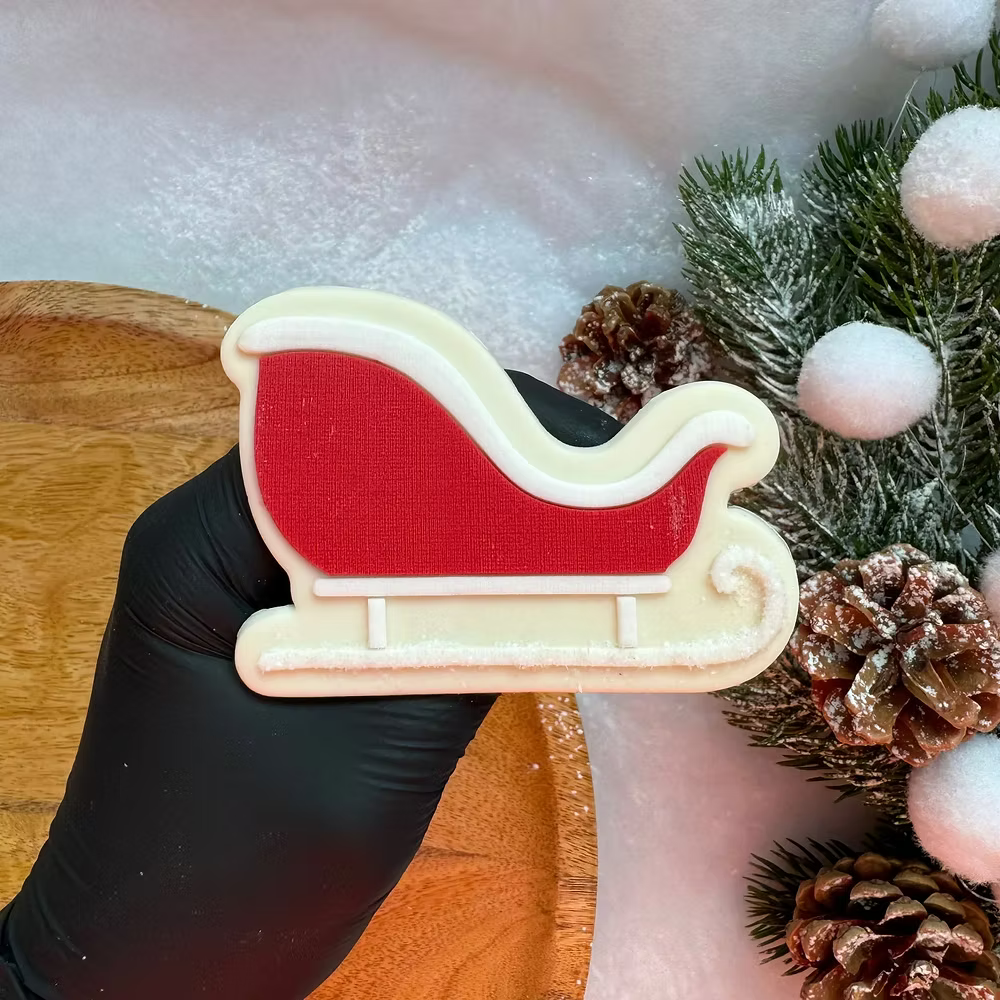 Tampon + emporte pièce 2024 NOEL #13 - Traineau  - LM