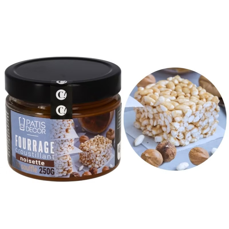 Fourrage croustillant goût noisette riz soufflé - 250g