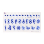 Chiffres et caractéres spéciaux Tampons Fun Fonts PME Collection 1