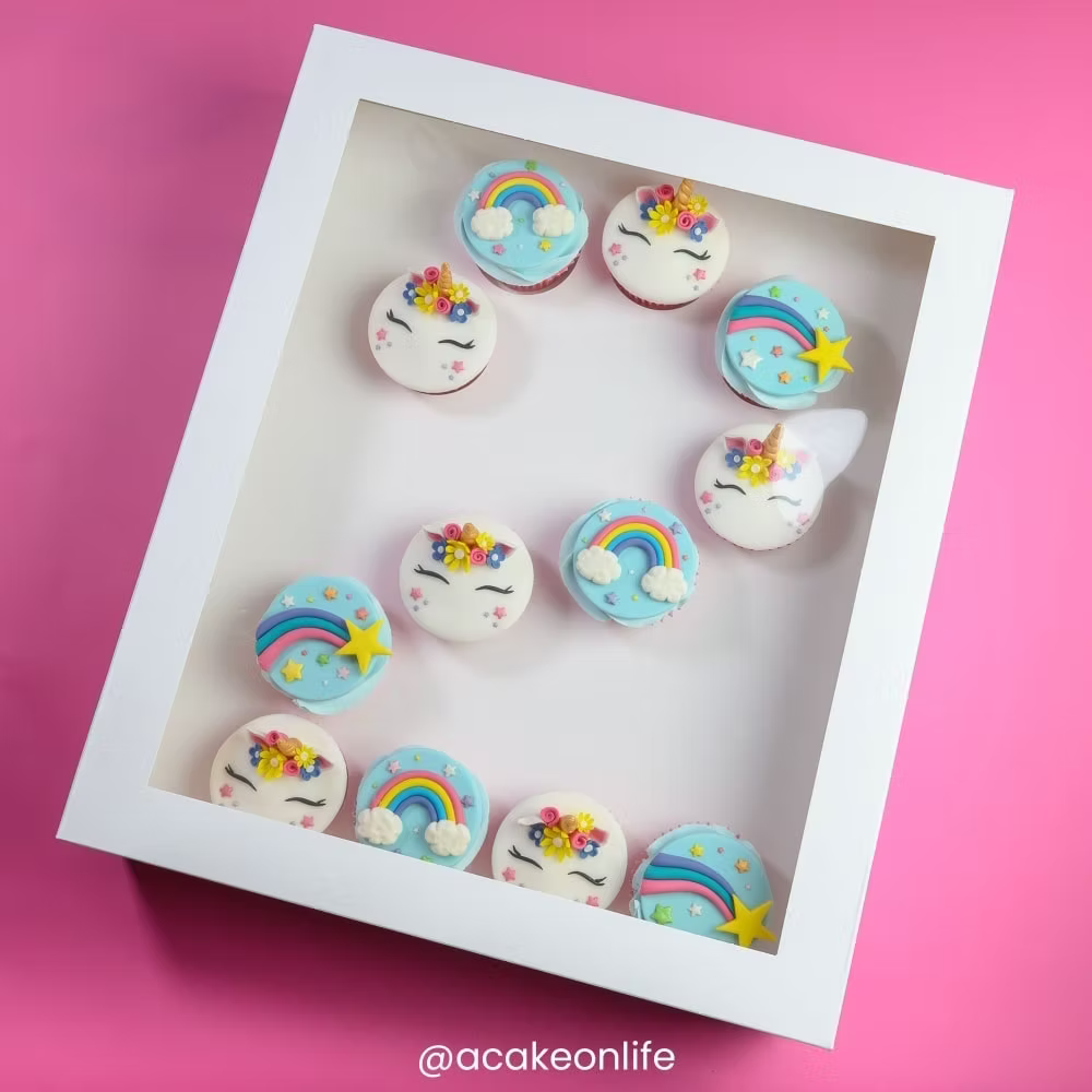 Boite à 12 cupcakes Chiffres au choix - Simply making