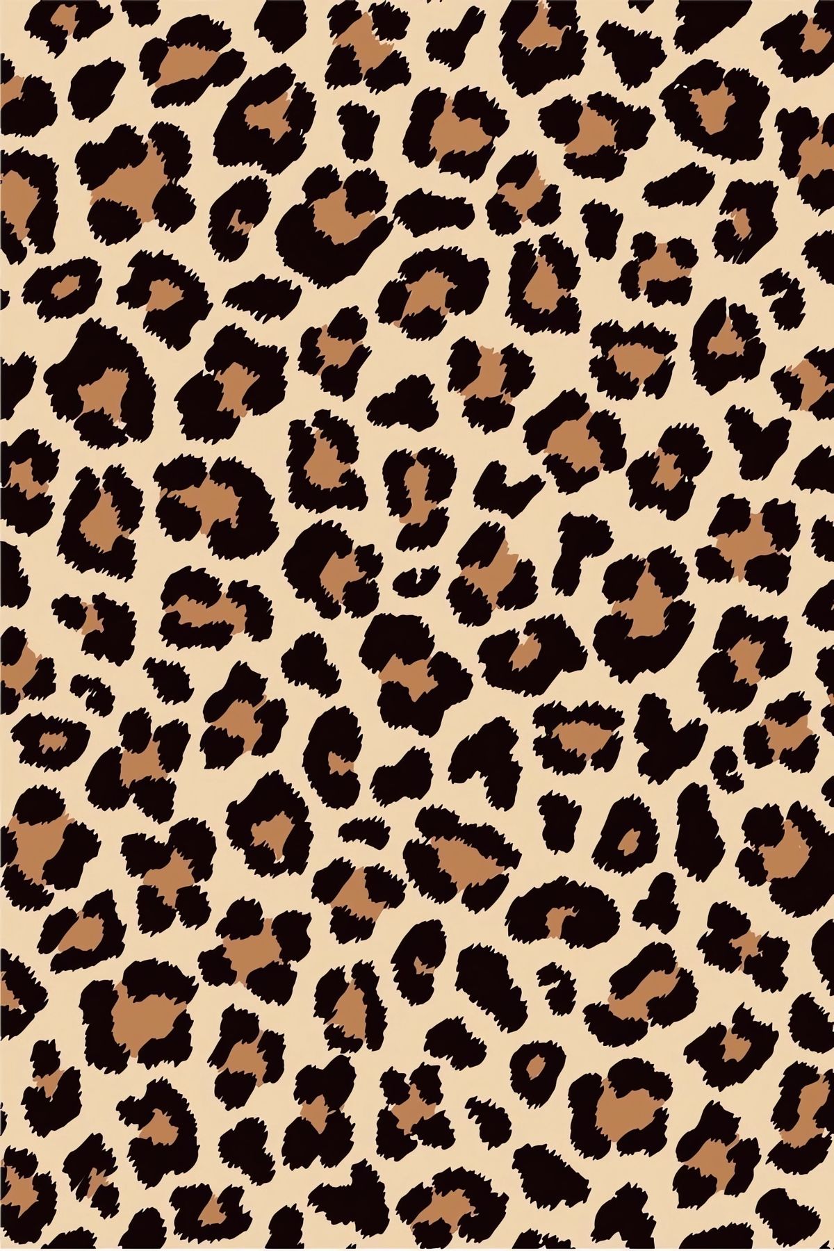 Impression feuille de sucre leopard