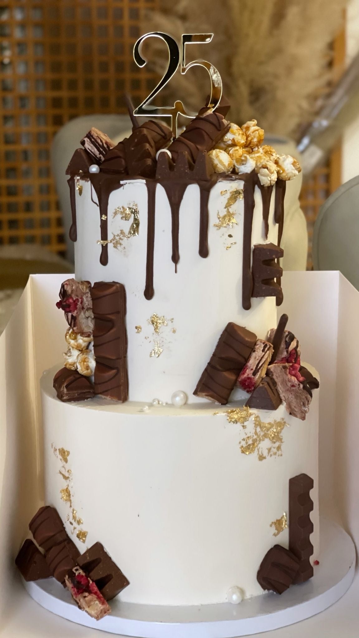 Cake topper acrylique 2 chiffres