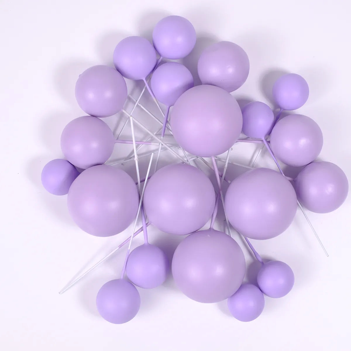20 boules de décoration - Lilas