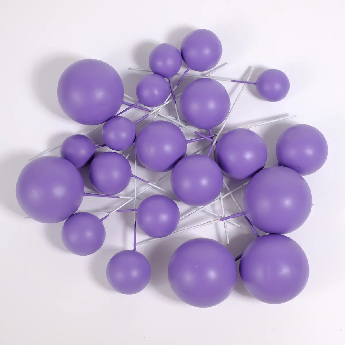20 boules de décoration - Violet