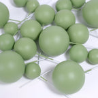 20 boules de décoration - Sage