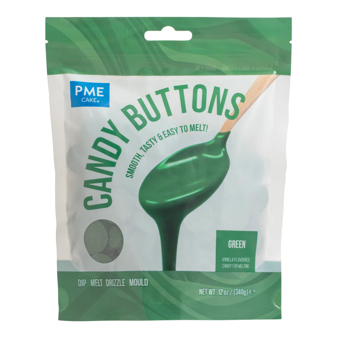 Candy Buttons - Melts Vert 340g