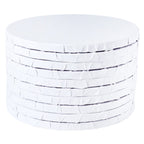 Set de 10 Plateaux à gâteau Ronds avec bords enveloppés Blanches 25cm - PME