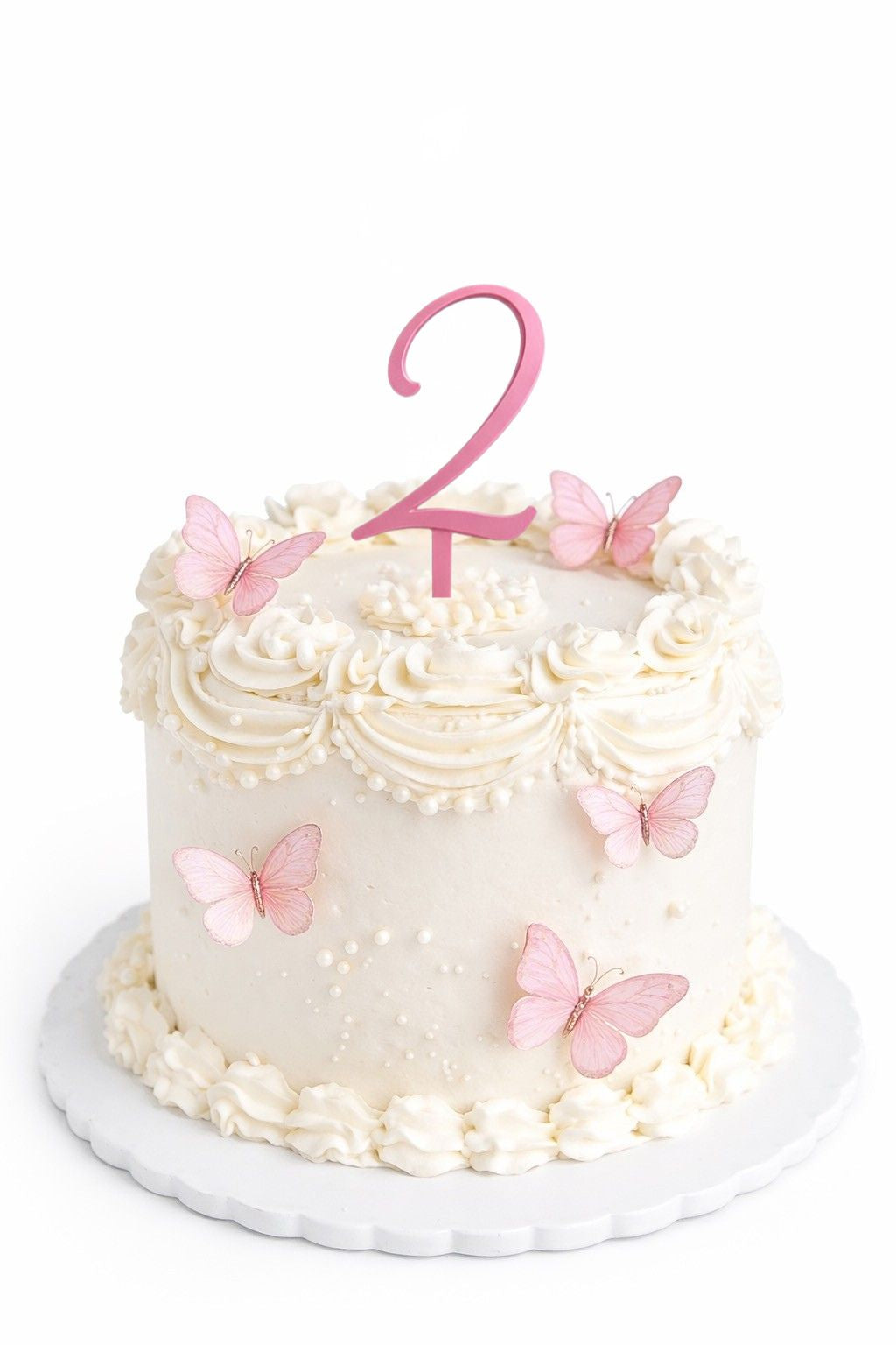 Cake topper acrylique chiffre (Délai de fabrication actuel 2 jours)