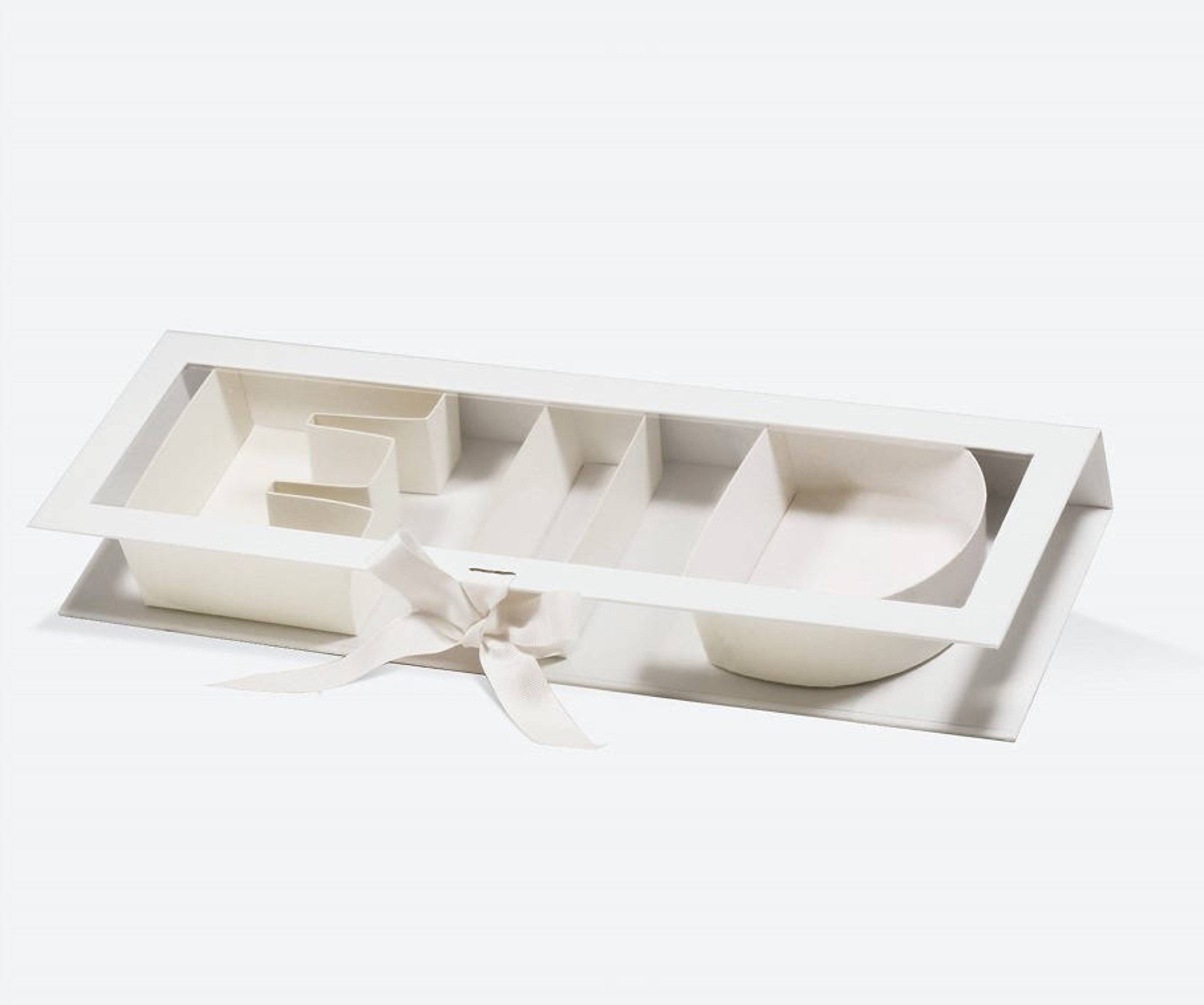 Coffret cadeau blanc EID avec fenêtre transparente