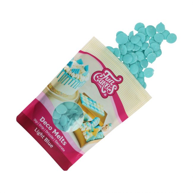 Funcakes Deco Melts - bleu clair - 250g