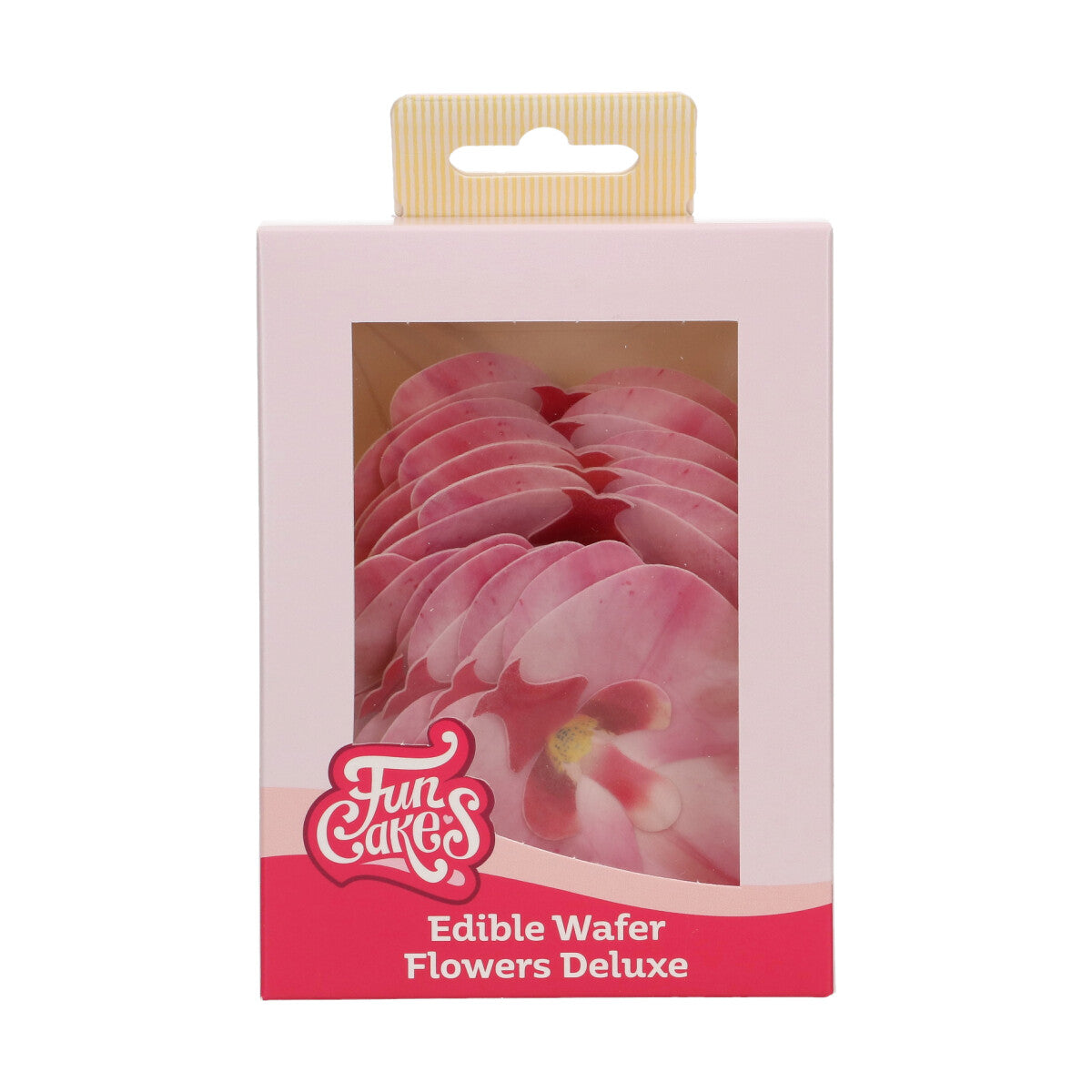 FunCakes 10 Fleurs En Papier Comestibles Deluxe Orchidée Rose Moyenne