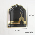 10 Assiettes Arches Eid Mubarak Noir & Or