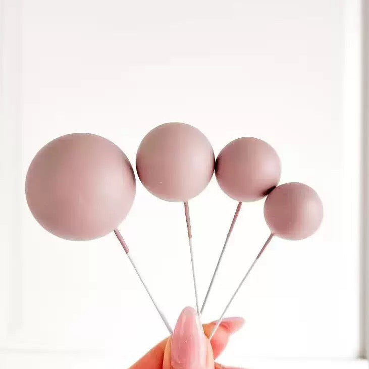 20 boules de décoration - Rose nude