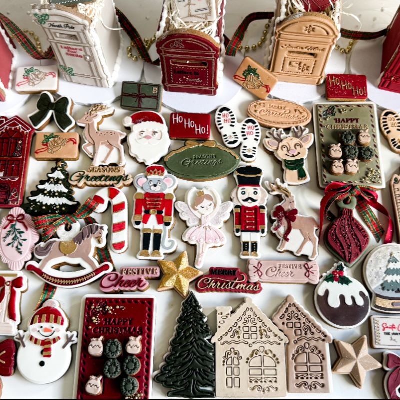 Tampon & cutters à biscuits 3D L'empreinte du Père Noël - Lissie Lou