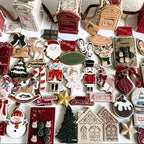 Tampon & cutters à biscuits 3D  Plaque ovale vintage en gui - Lissie Lou