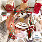 Tampon & cutters à biscuits 3D Cheval à bascule de Noël vintage - Lissie Lou