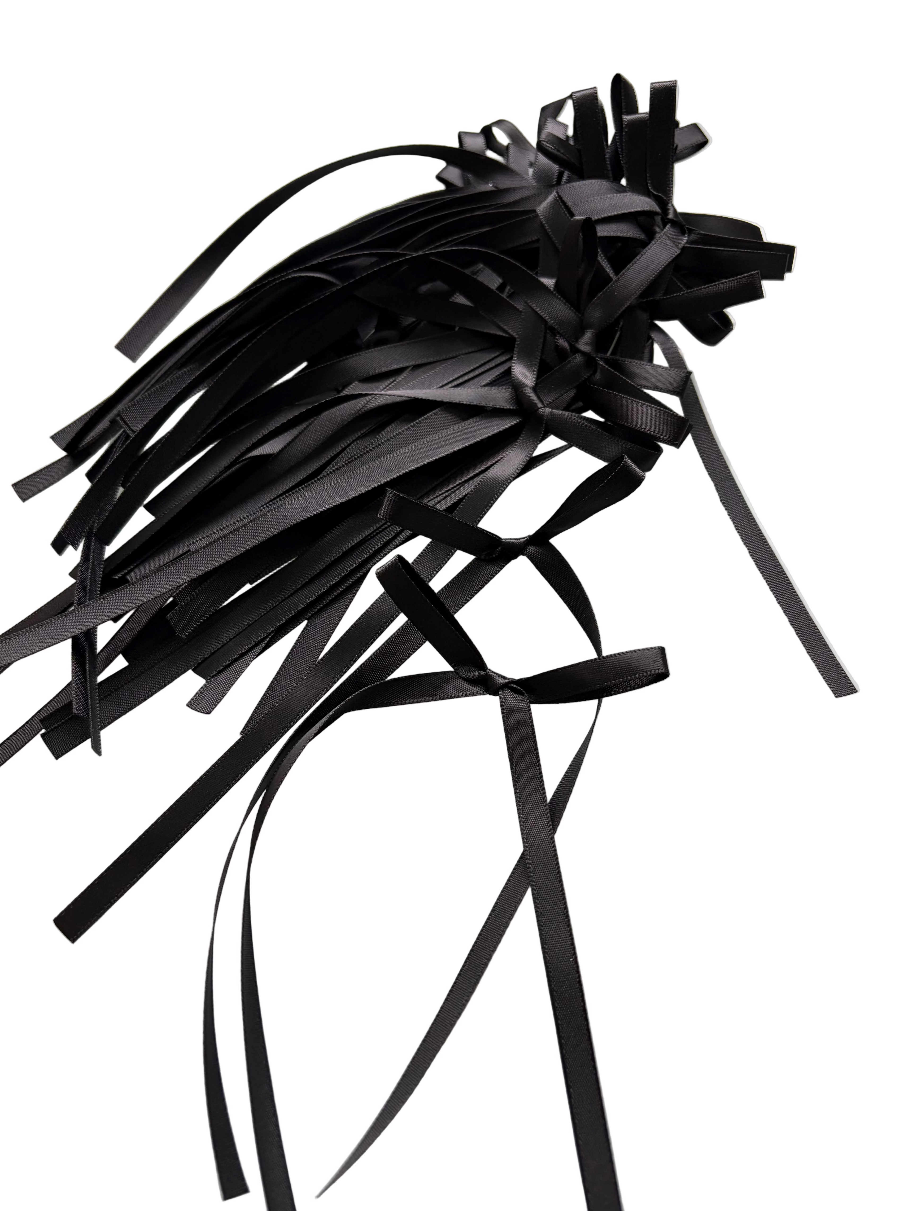 Lot de 10 nœuds décoratifs Noir - Vintage cake