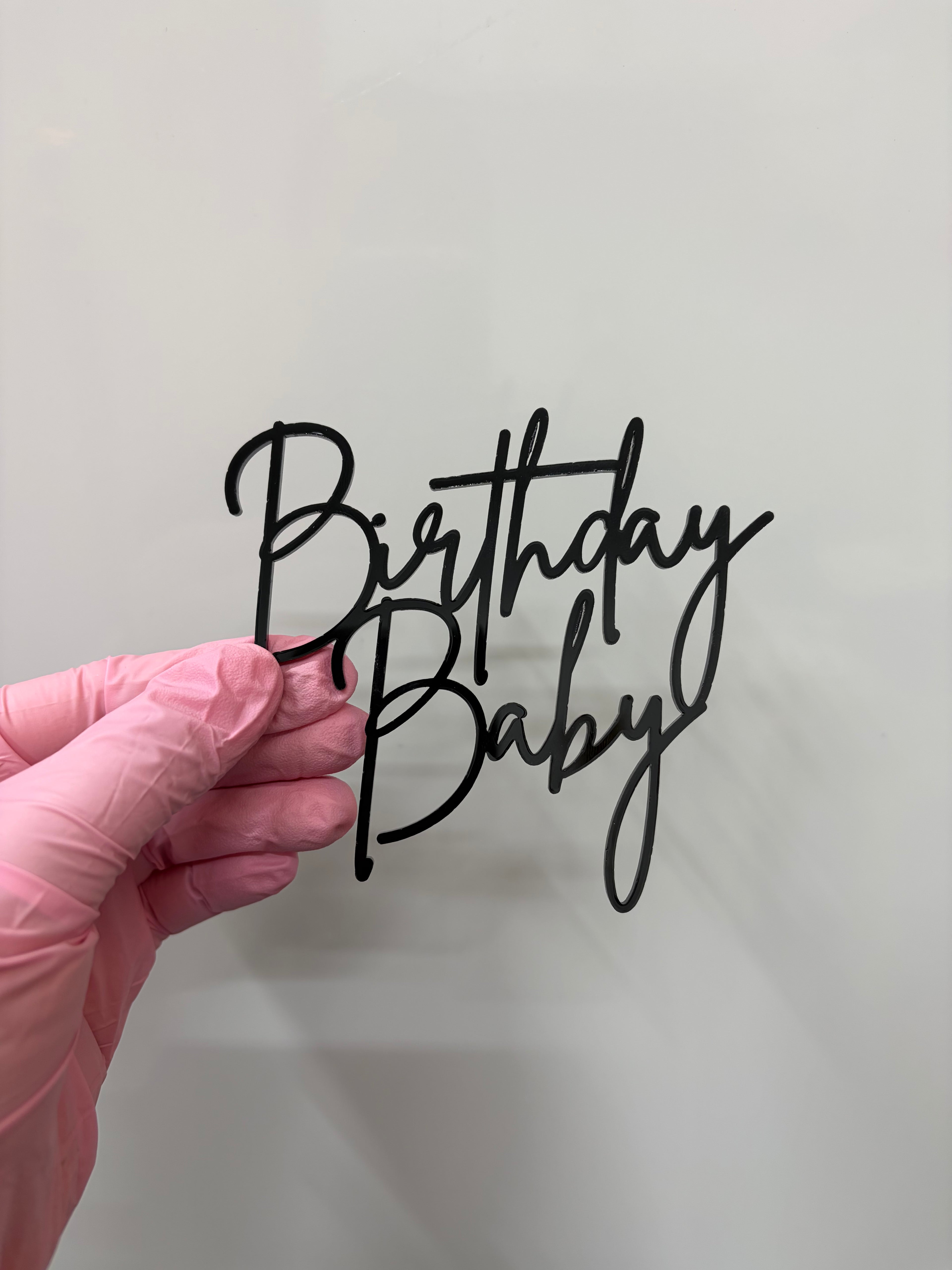 Cake Topper Birthday Baby (délai de fabrication 1 jours)