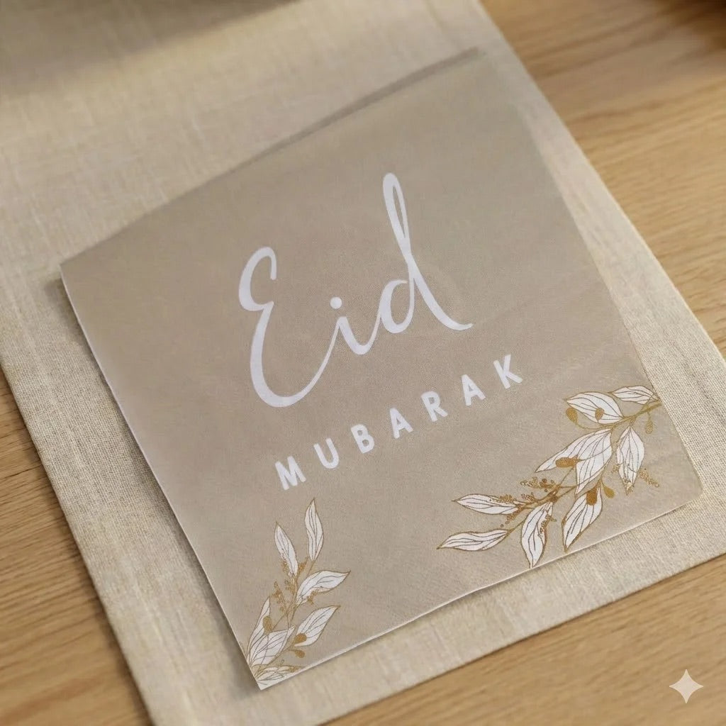 Pack Eid Mubarak beige & sable