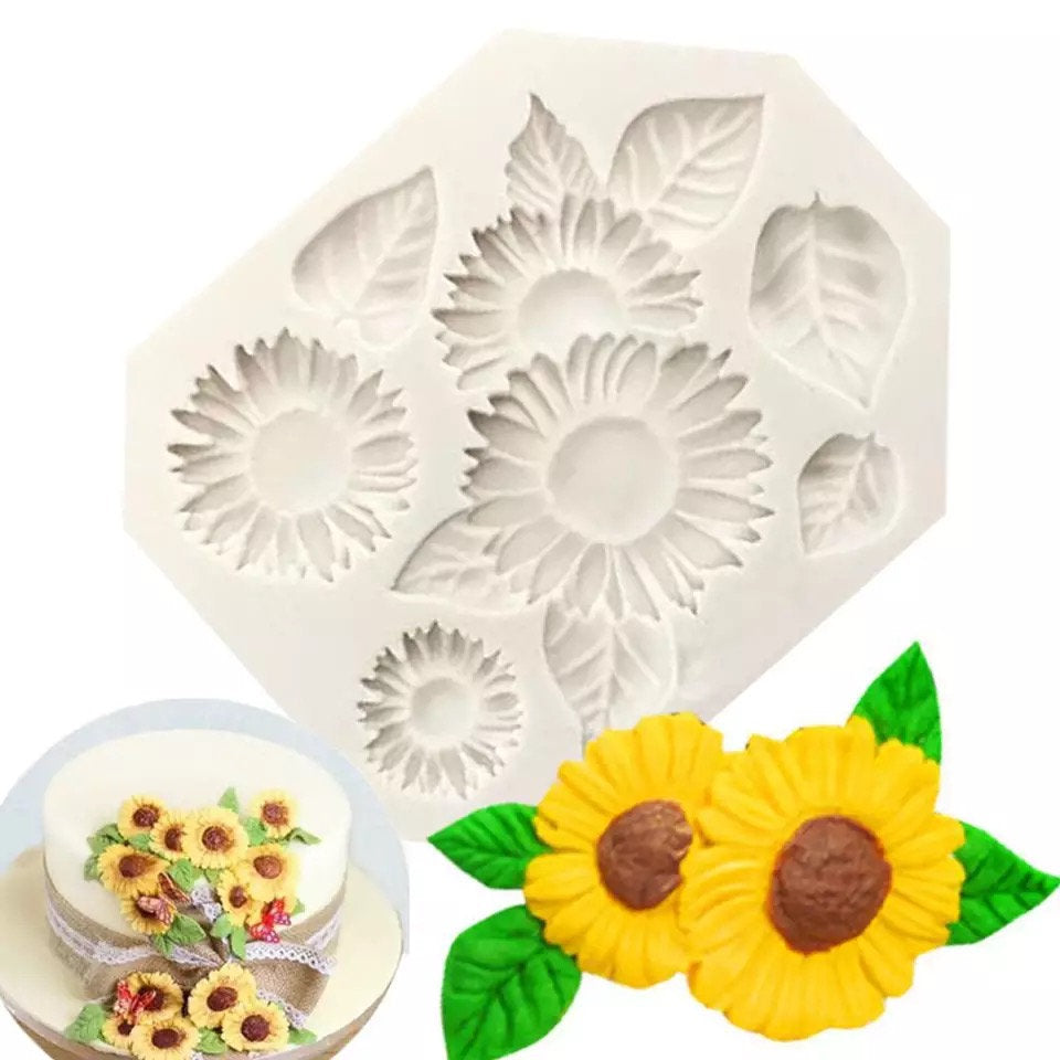 Moule en silicone fleur de tournesol