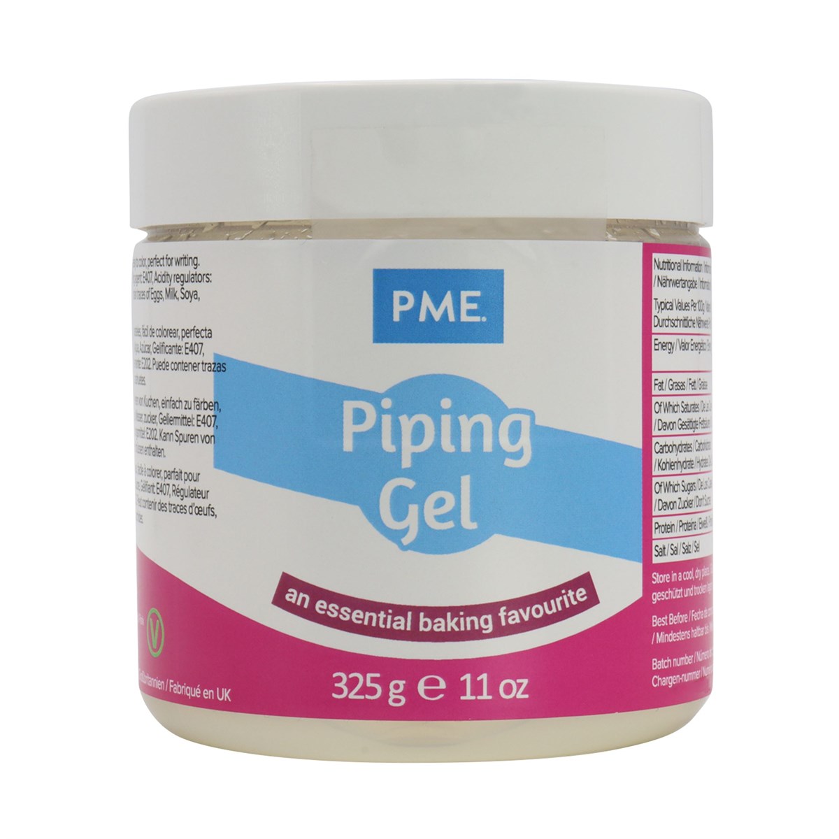 Piping gel décoration PME 325g