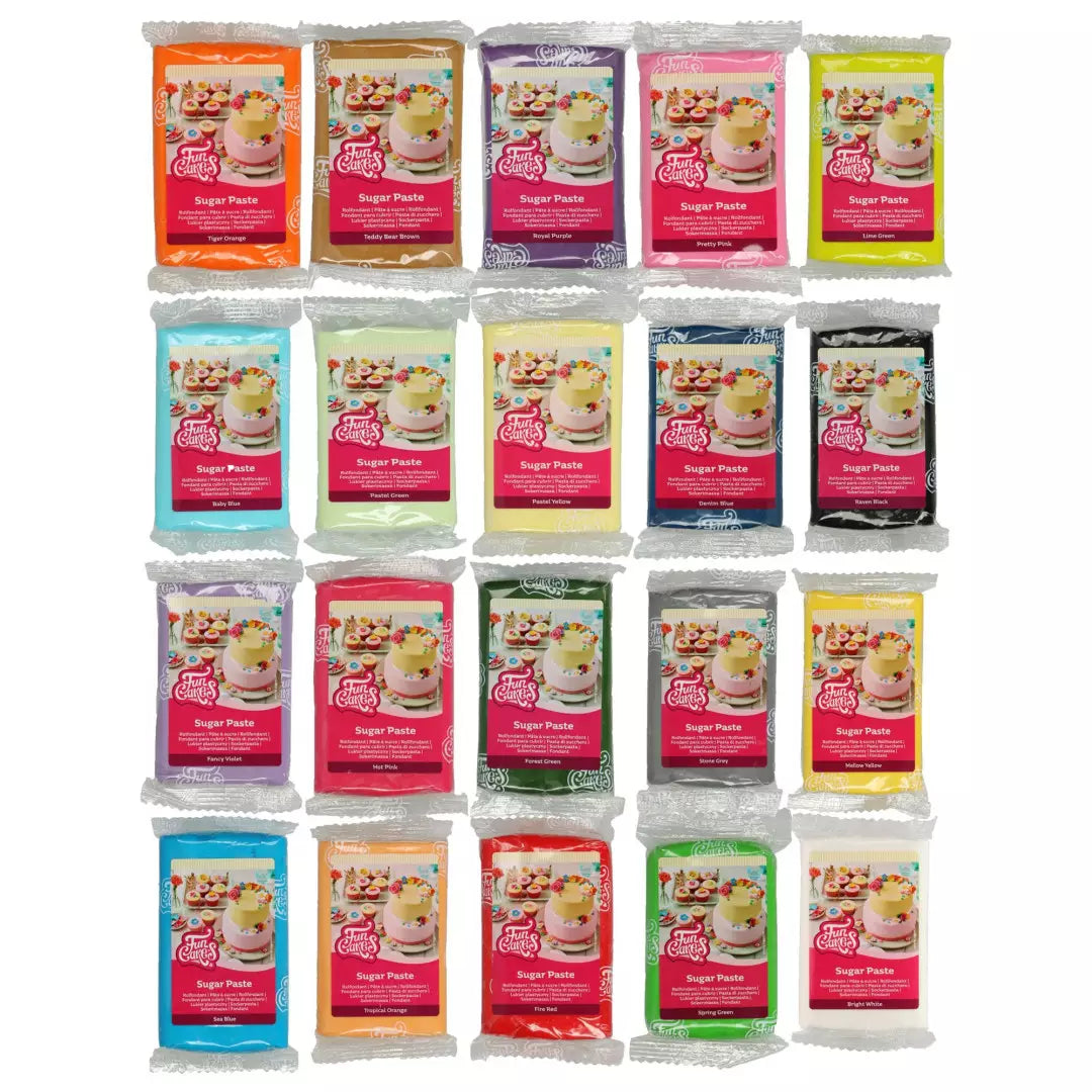 Pâte à sucre FunCakes 250g décoration gâteau couleurs
