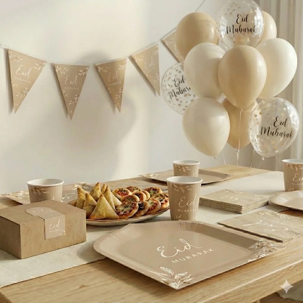 Pack Eid Mubarak beige & sable