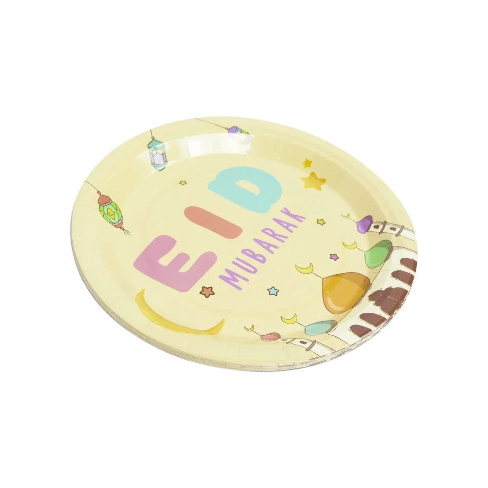 10 Assiettes Eid Mubarak Petit Muslim
