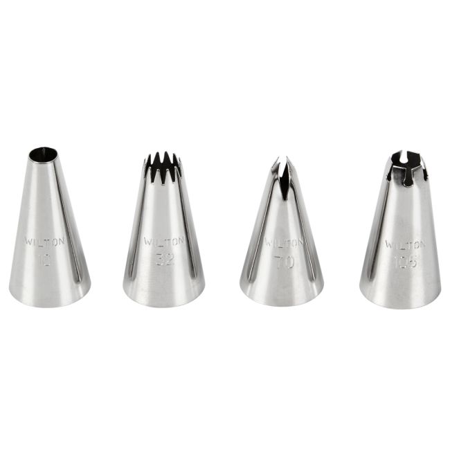 Set 4 douilles Borders Tip - Wilton