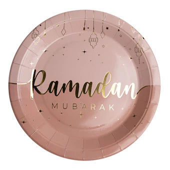 Assiettes Ramadan Mubarak x6