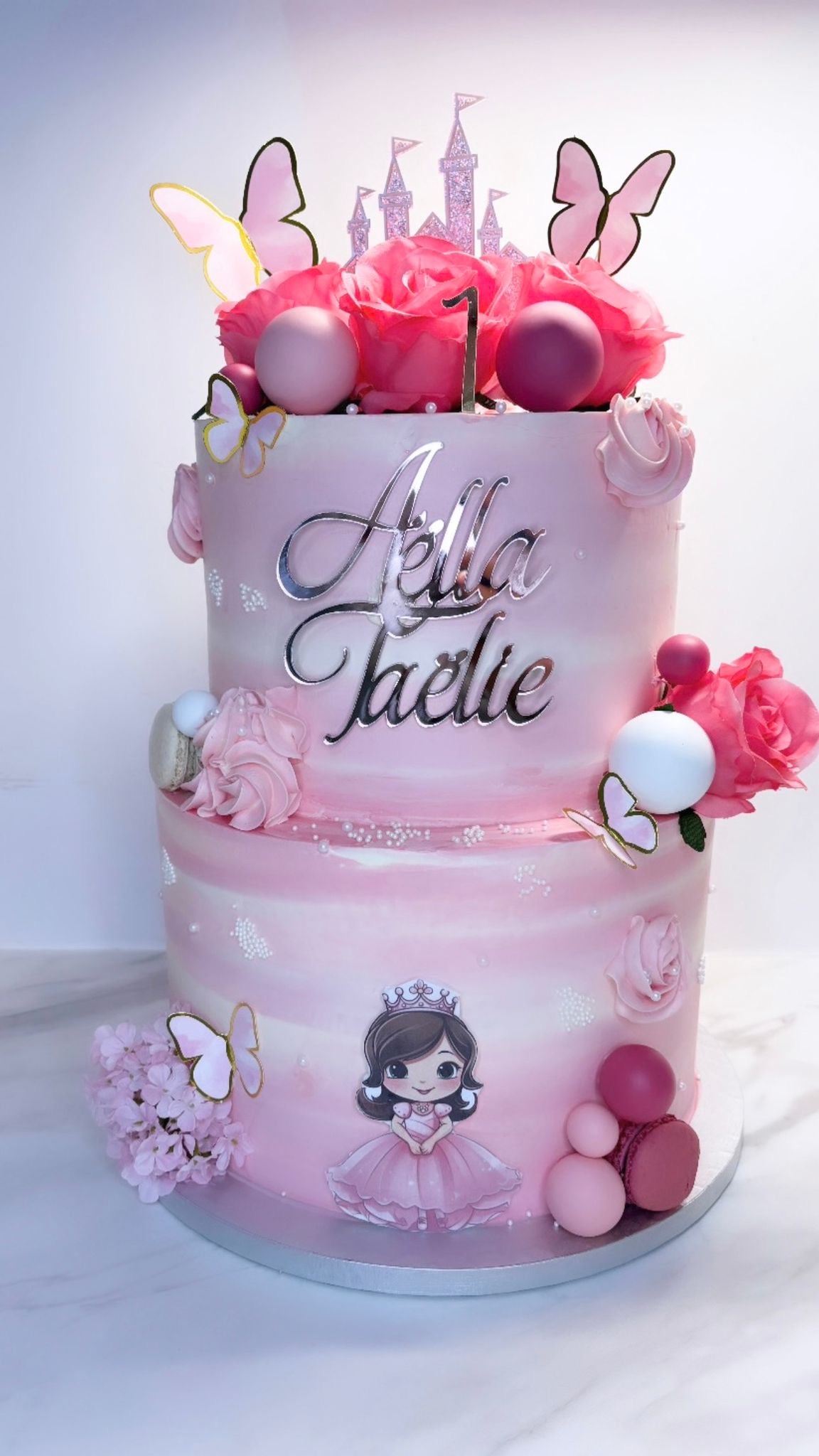 Face topper acrylique - 2 lignes