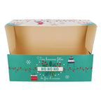 Boîte à bûche à motifs "HOHOHO" 35 x 11,5 x 10,5 cm