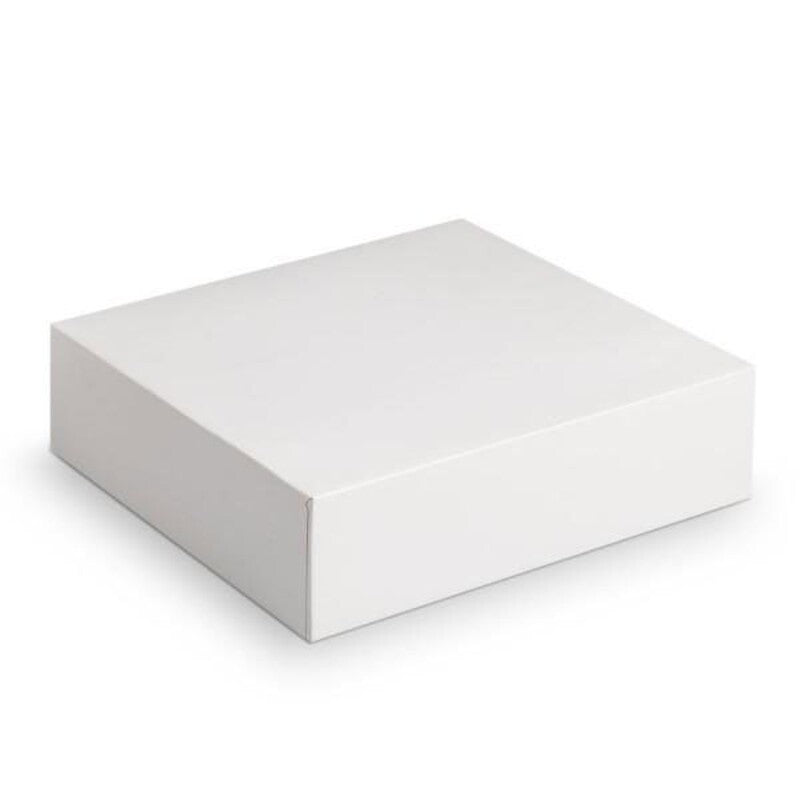 Boîte pâtissière blanche 23X23 h. 5 cm