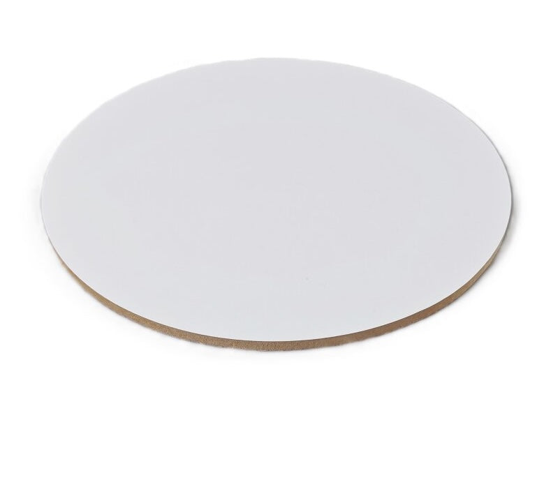Cake Board ø 20 cm Blanc épaisseur 6 mm - Extra Stable Mdf