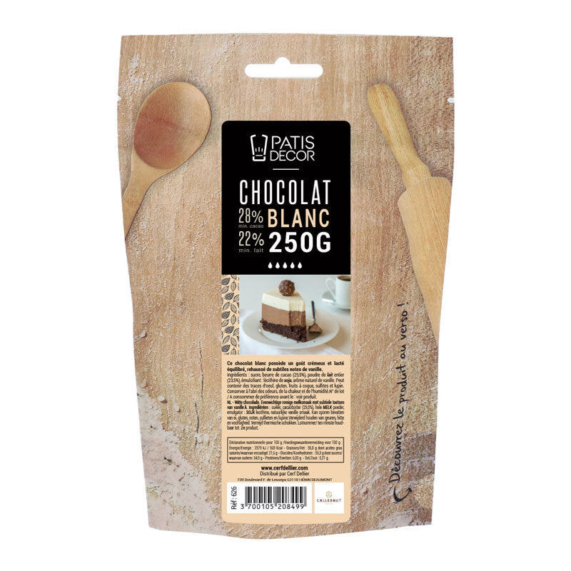 Chocolat Blanc 28 % Barry 250 g